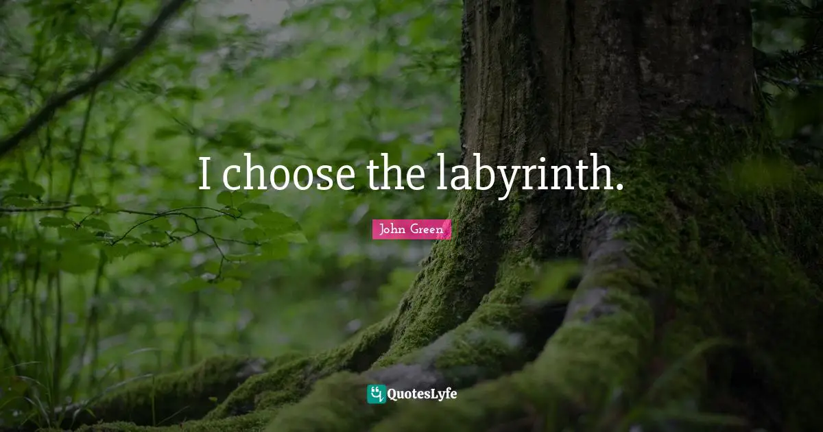 I choose the labyrinth.