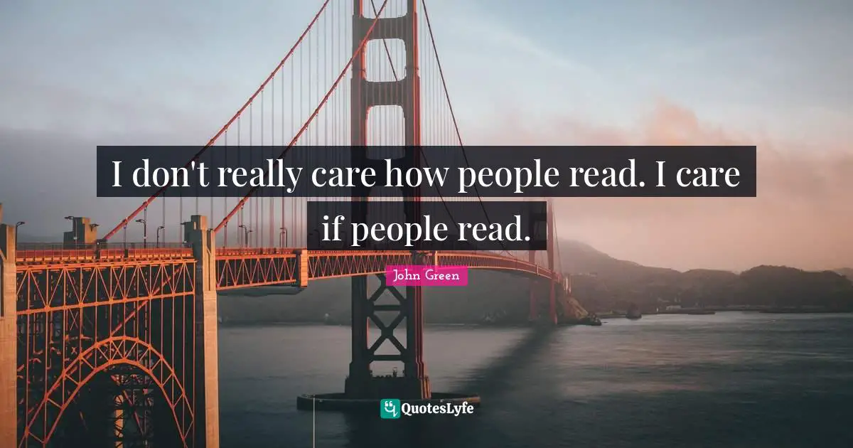 I don't really care how people read. I care if people read.