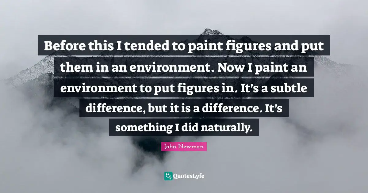 Before this I tended to paint figures and put them in an environment. Now I paint an environment to put figures in. It's a subtle difference, but it is a difference. It's something I did naturally.