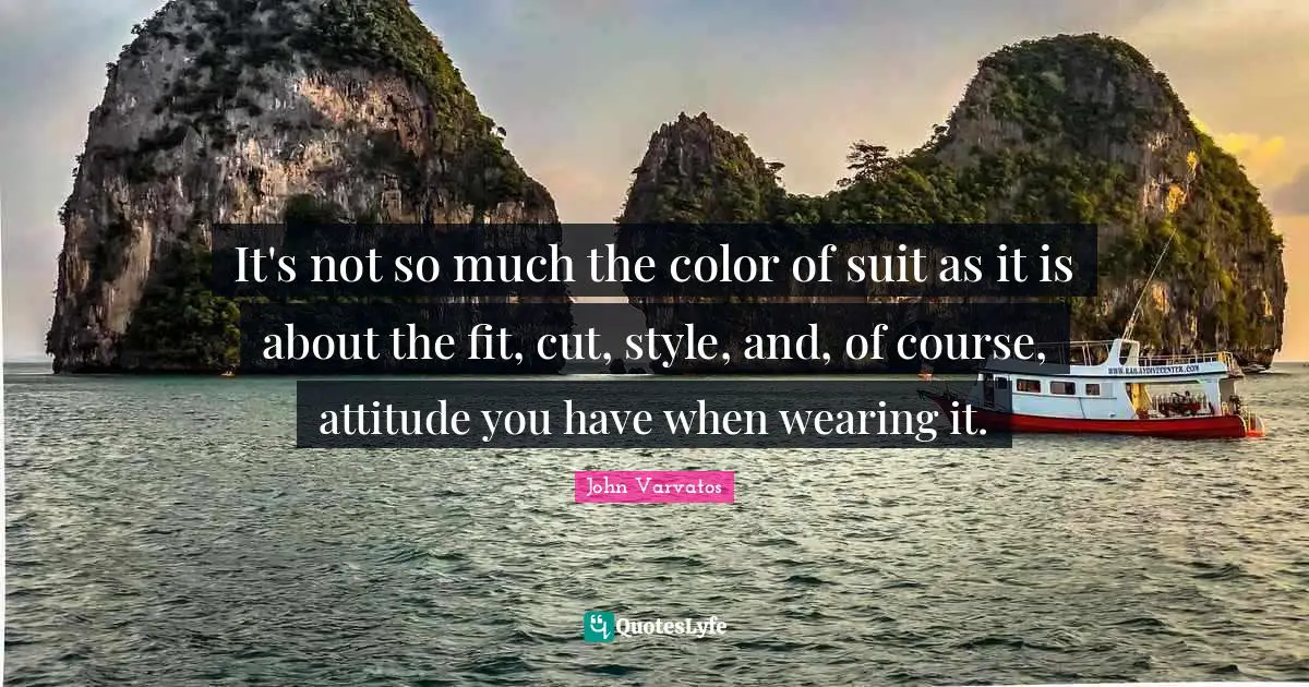 It's not so much the color of suit as it is about the fit, cut, style, and, of course, attitude you have when wearing it.