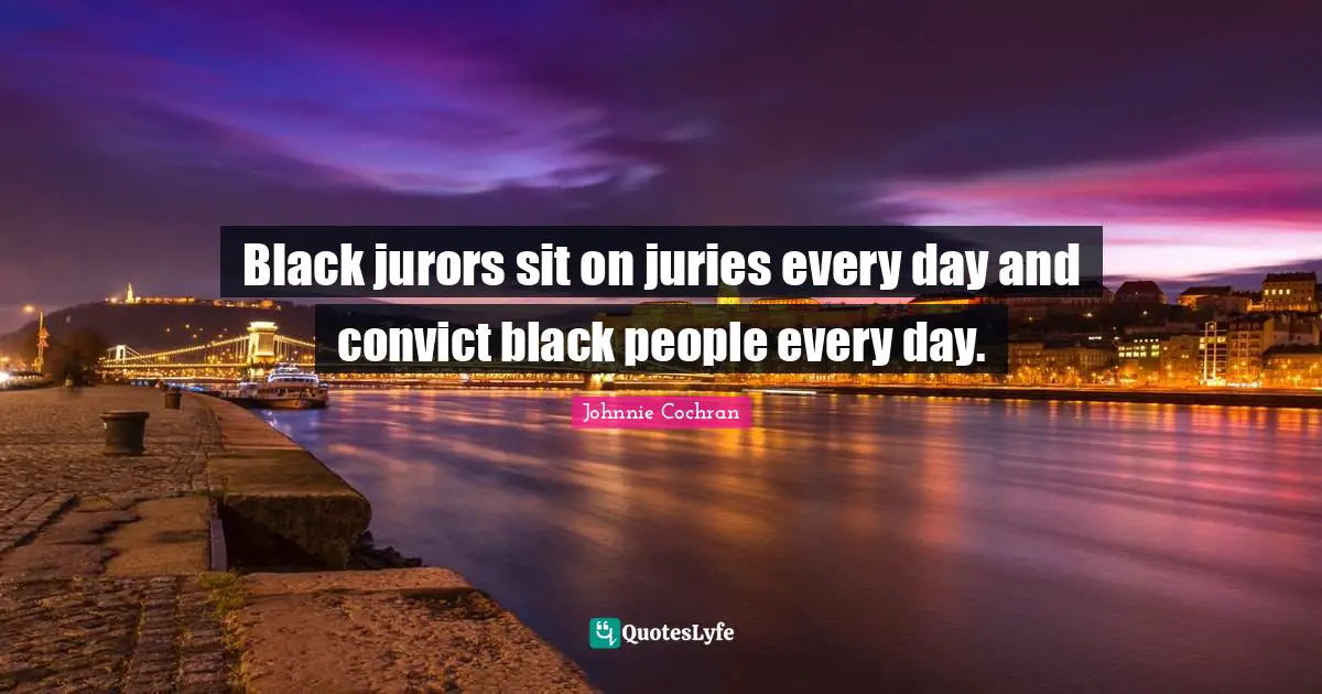 Black jurors sit on juries every day and convict black people every day.
