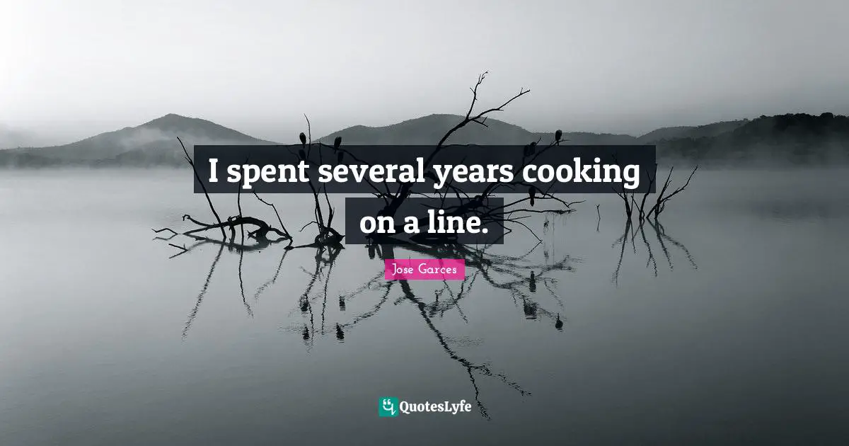 I spent several years cooking on a line.