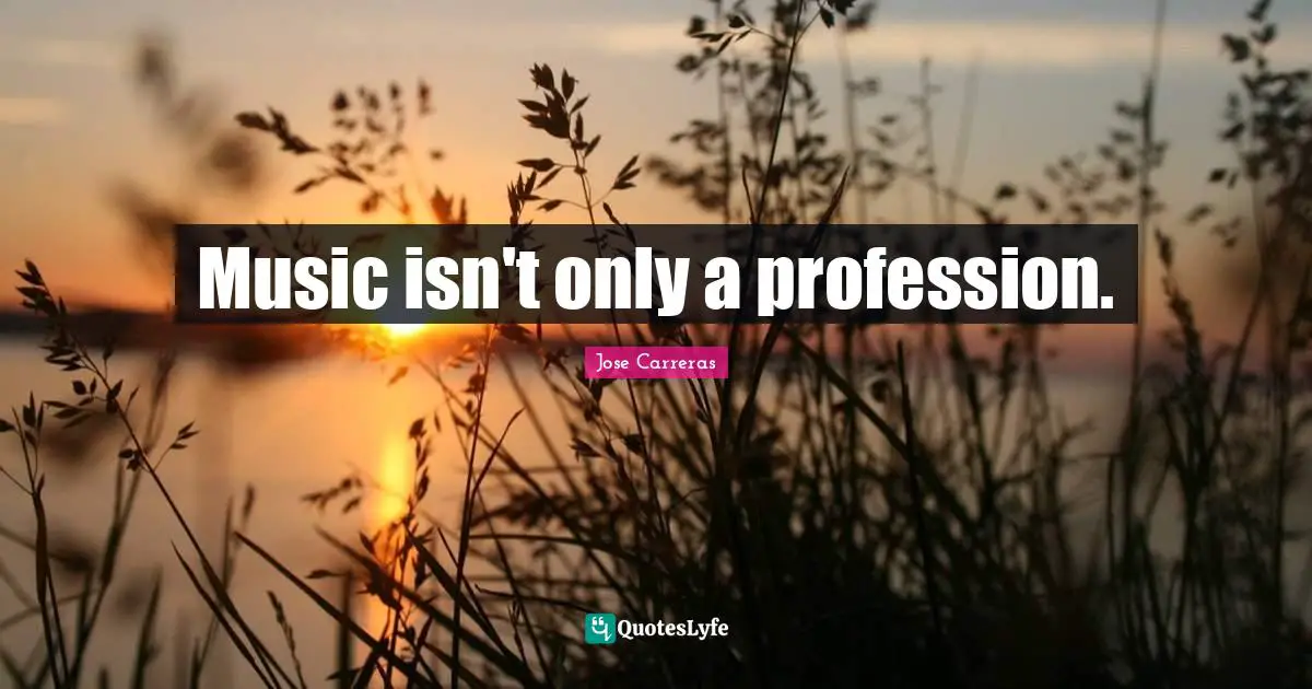 Music isn't only a profession.