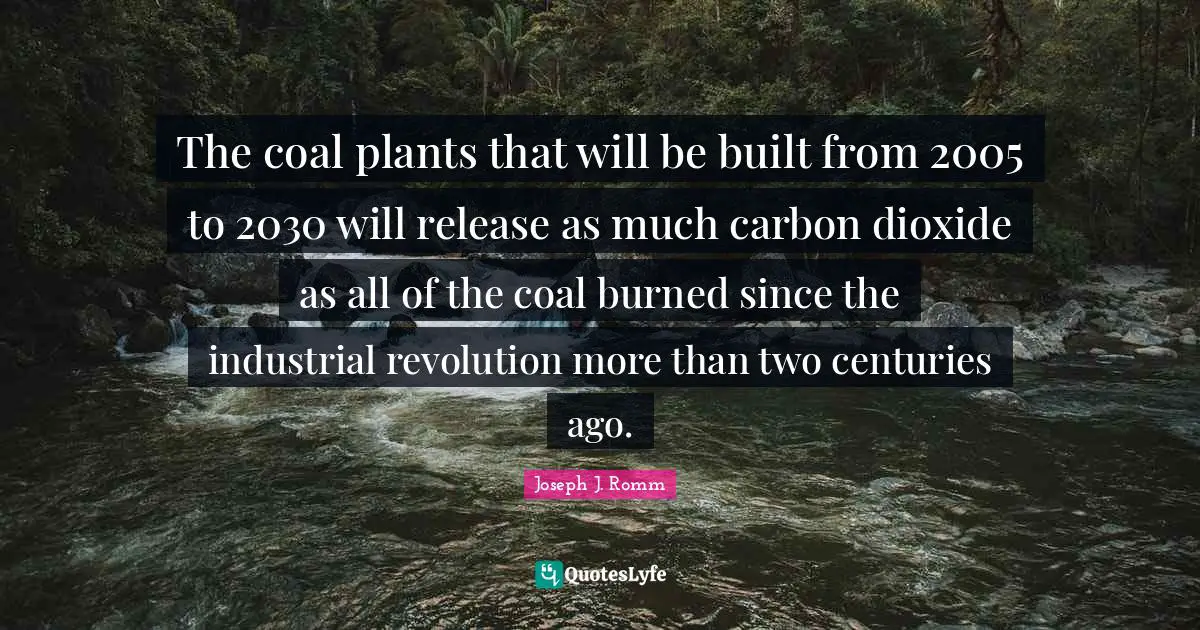 The coal plants that will be built from 2005 to 2030 will release as much carbon dioxide as all of the coal burned since the industrial revolution more than two centuries ago.