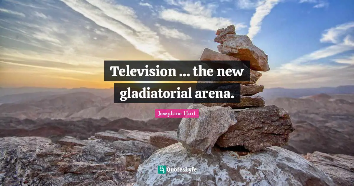 Television ... the new gladiatorial arena.