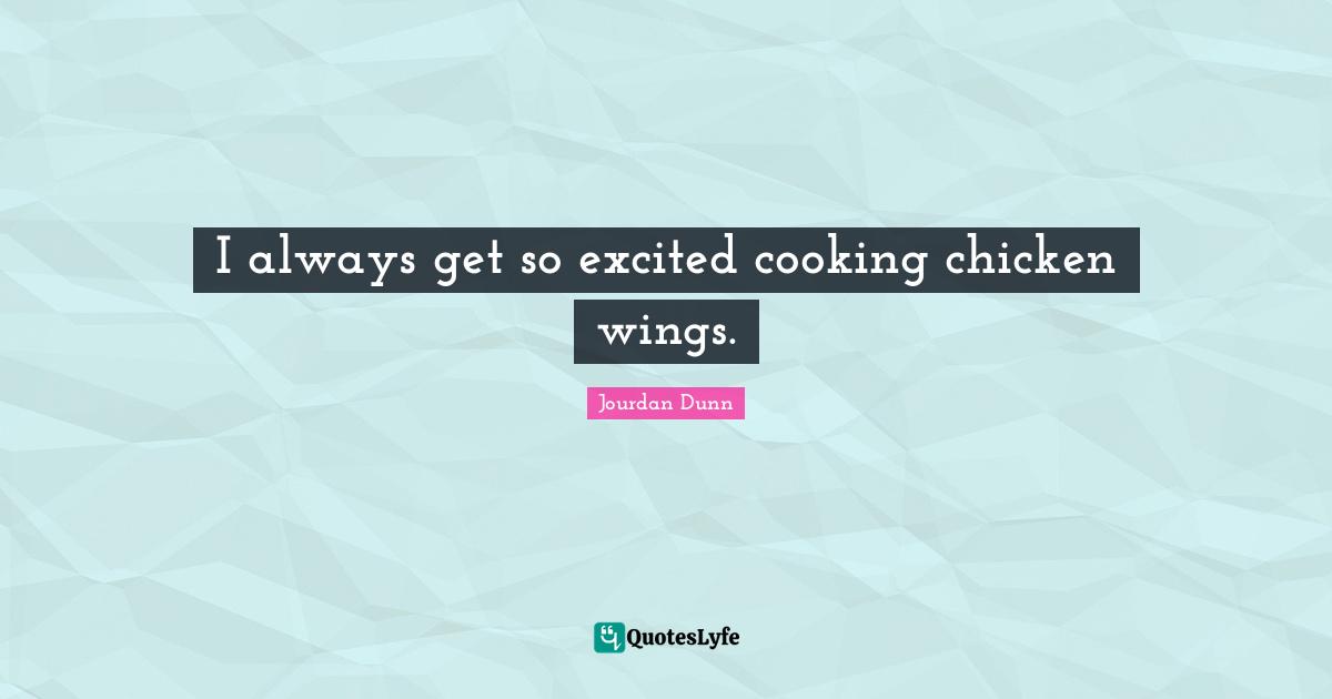 I always get so excited cooking chicken wings.