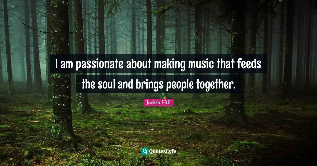 I am passionate about making music that feeds the soul and brings people together.