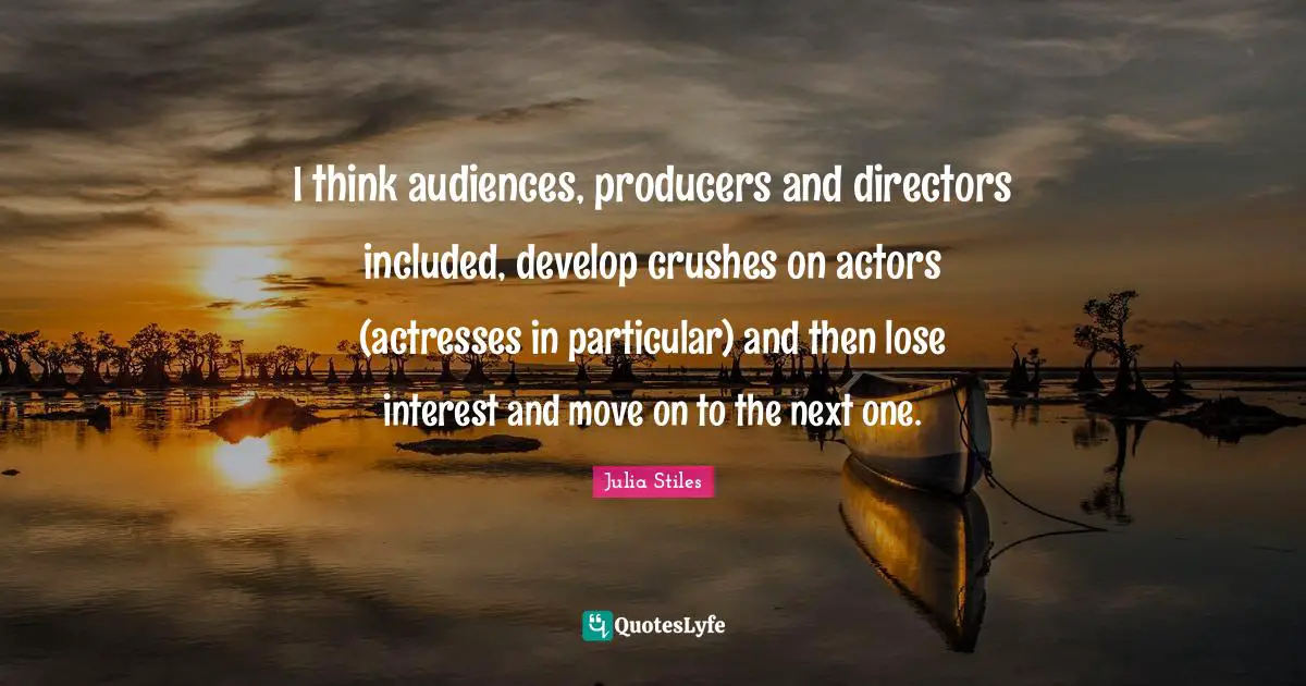 I think audiences, producers and directors included, develop crushes on actors (actresses in particular) and then lose interest and move on to the next one.