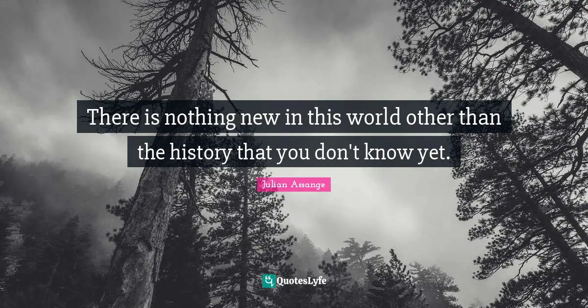 Nothing New Quotes: "There is nothing new in this world other than the history that you don't know yet."