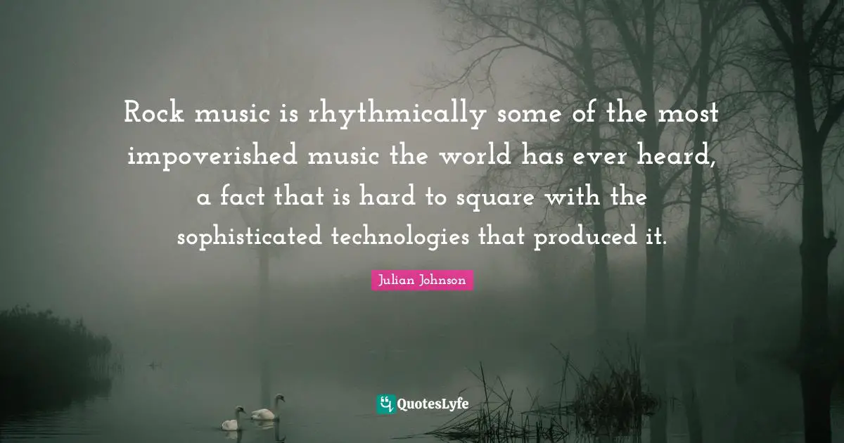 Rock music is rhythmically some of the most impoverished music the world has ever heard, a fact that is hard to square with the sophisticated technologies that produced it.