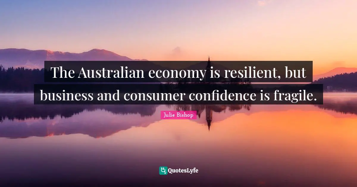 The Australian economy is resilient, but business and consumer confidence is fragile.
