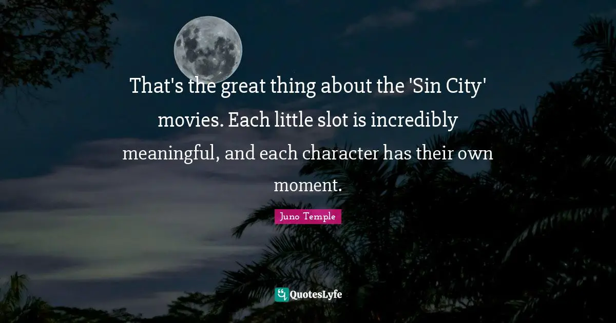 That's the great thing about the 'Sin City' movies. Each little slot is incredibly meaningful, and each character has their own moment.