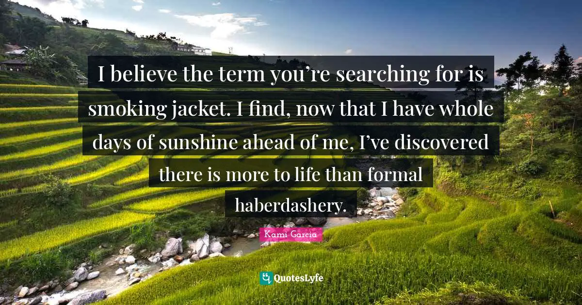 I believe the term you’re searching for is smoking jacket. I find, now that I have whole days of sunshine ahead of me, I’ve discovered there is more to life than formal haberdashery.