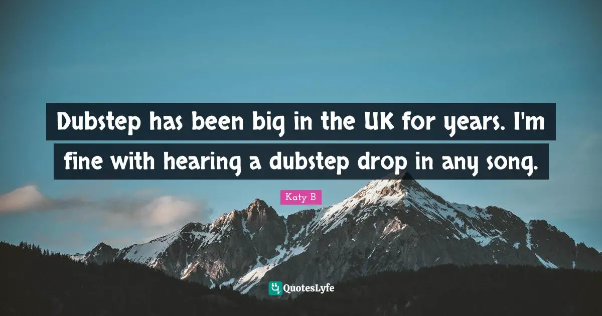 Dubstep has been big in the UK for years. I'm fine with hearing a dubstep drop in any song.
