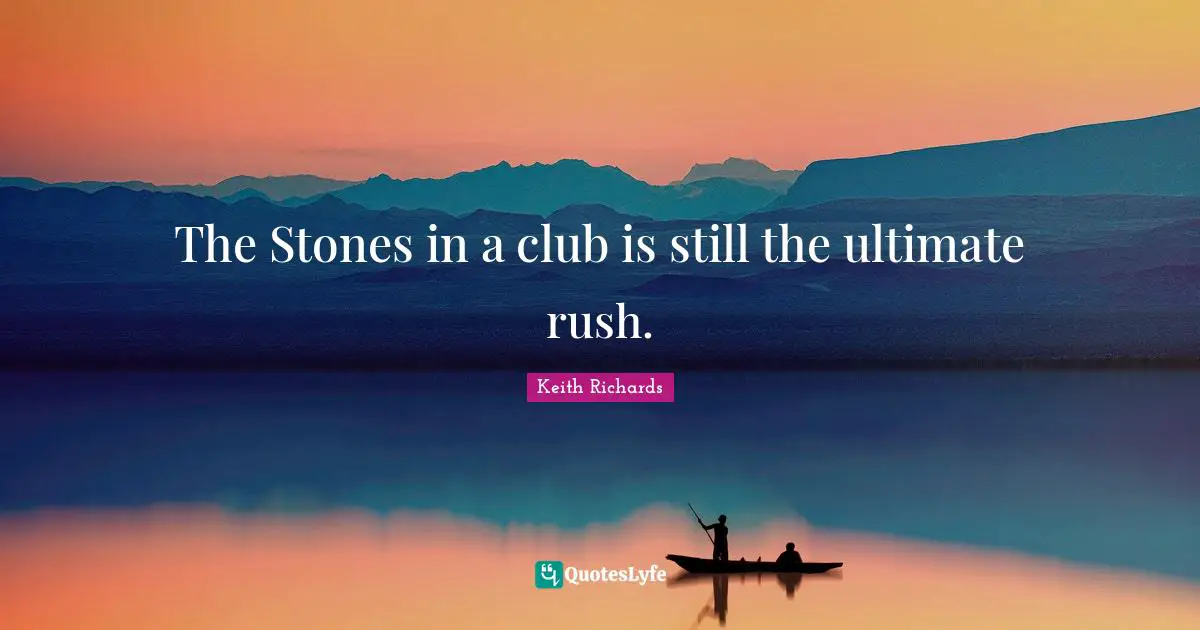 The Stones in a club is still the ultimate rush.