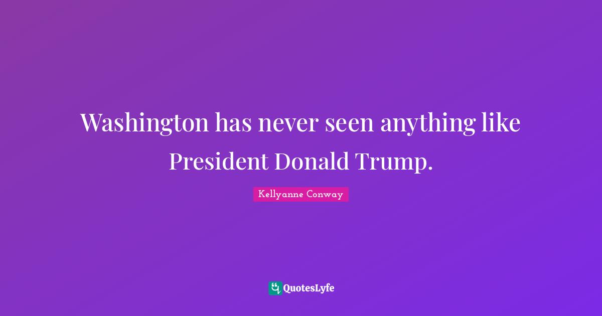 Washington has never seen anything like President Donald Trump.