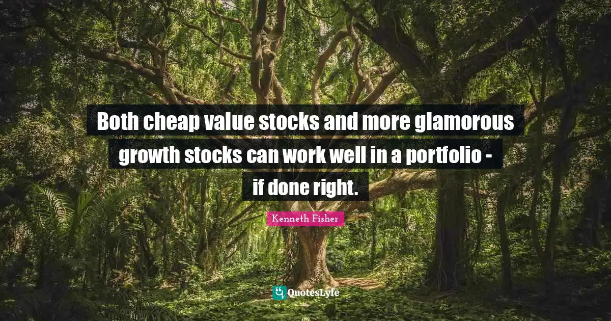 Both cheap value stocks and more glamorous growth stocks can work well in a portfolio - if done right.