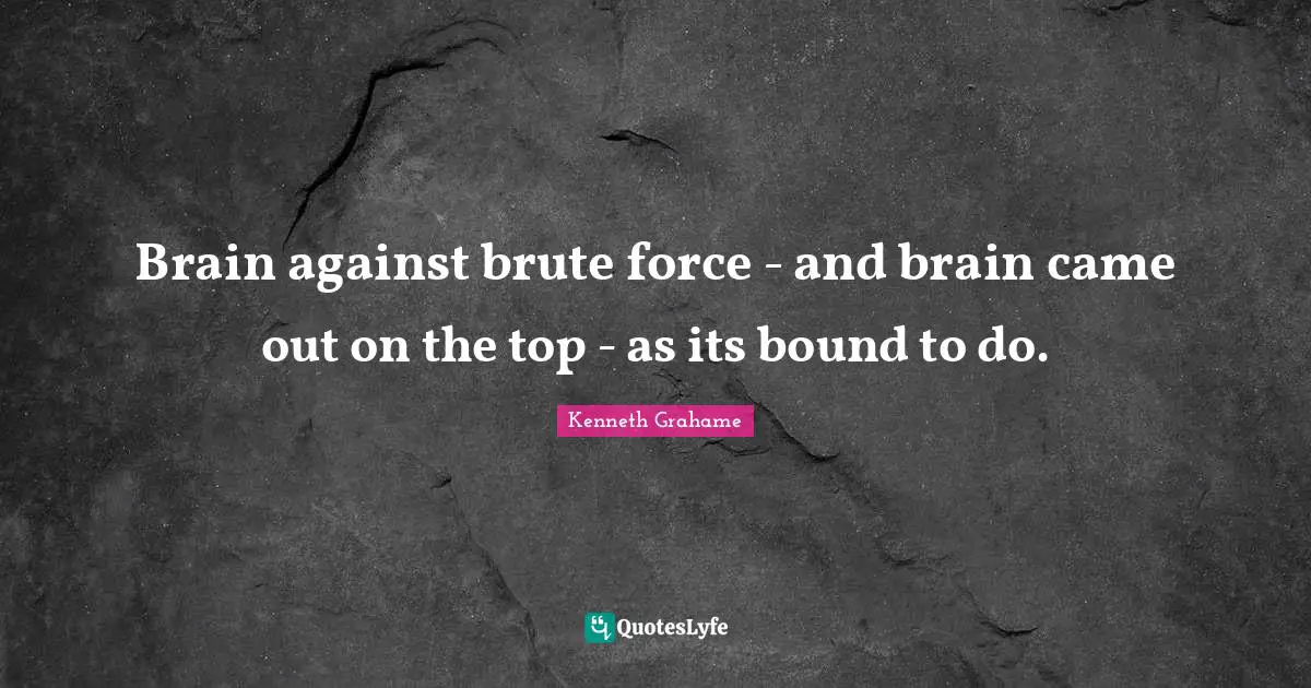 Brain against brute force - and brain came out on the top - as its bound to do.