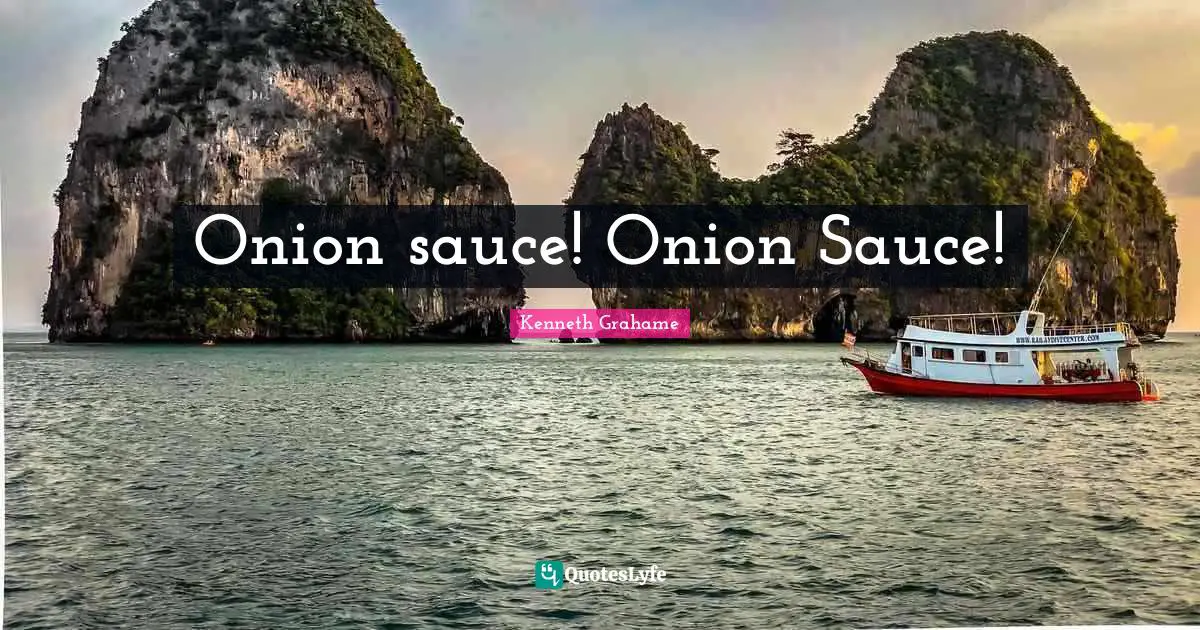 Onion sauce! Onion Sauce!