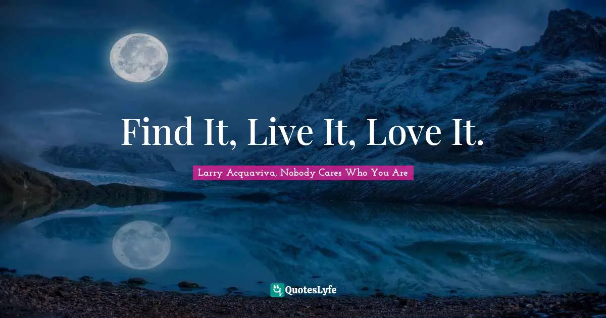 Find It, Live It, Love It.