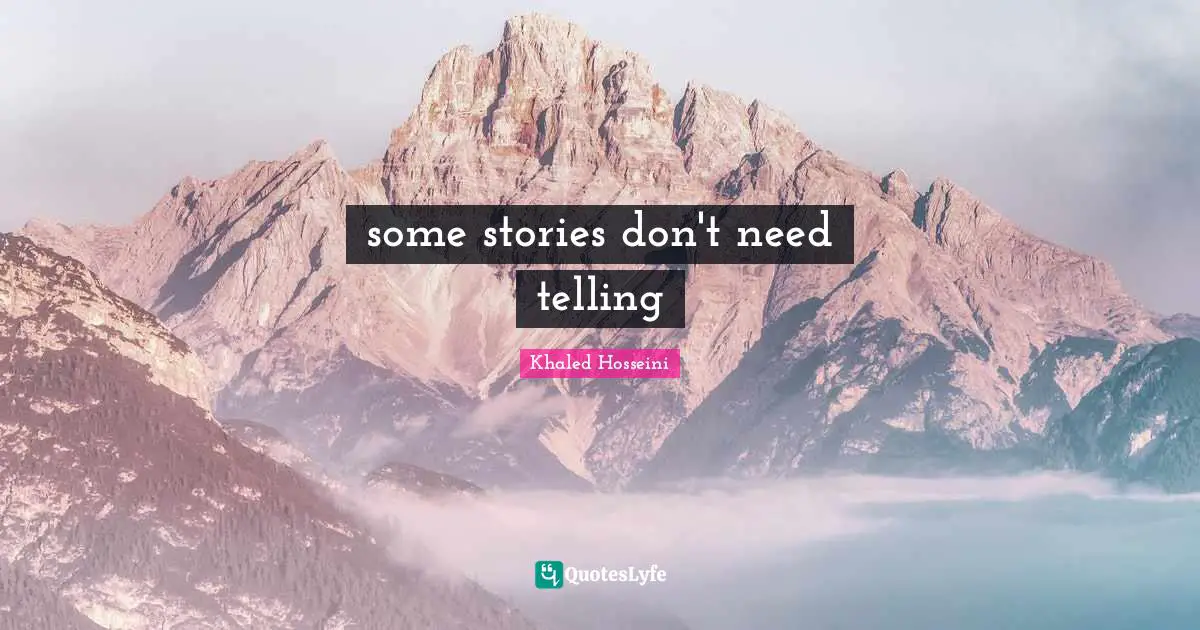 some stories don't need telling