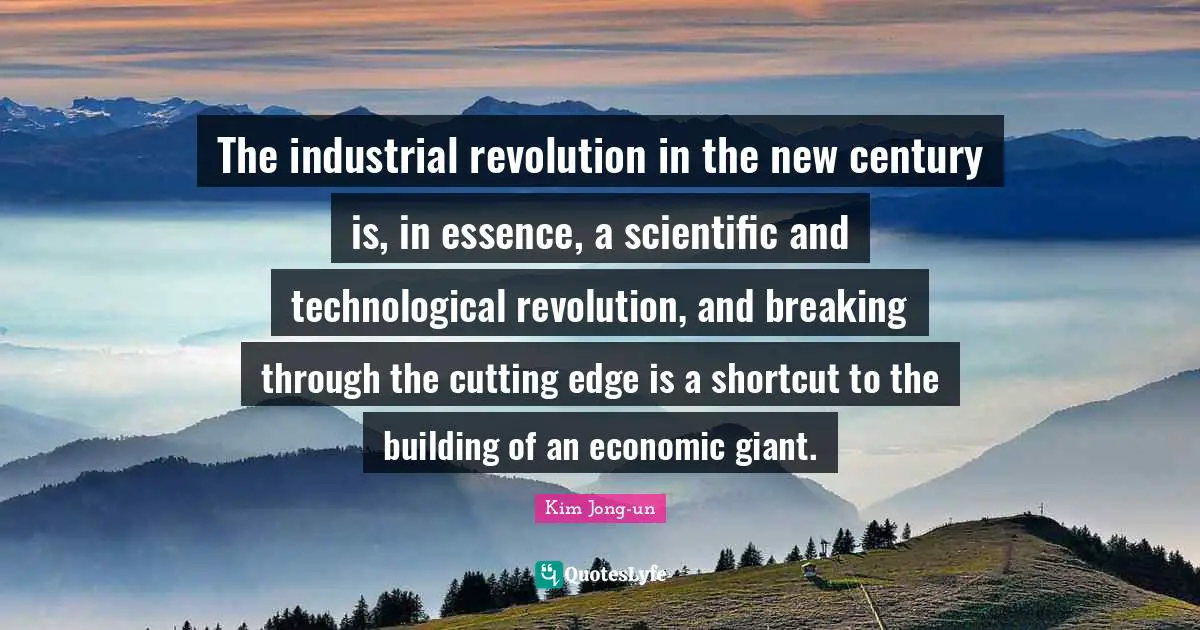 The industrial revolution in the new century is, in essence, a scientific and technological revolution, and breaking through the cutting edge is a shortcut to the building of an economic giant.