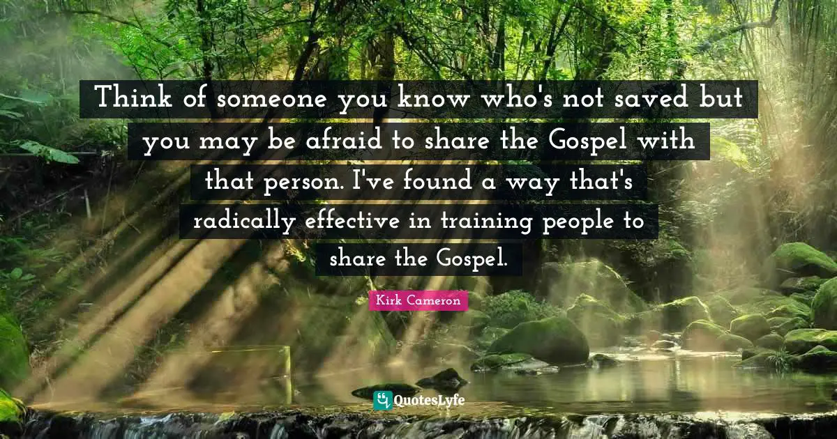 Think of someone you know who's not saved but you may be afraid to share the Gospel with that person. I've found a way that's radically effective in training people to share the Gospel.