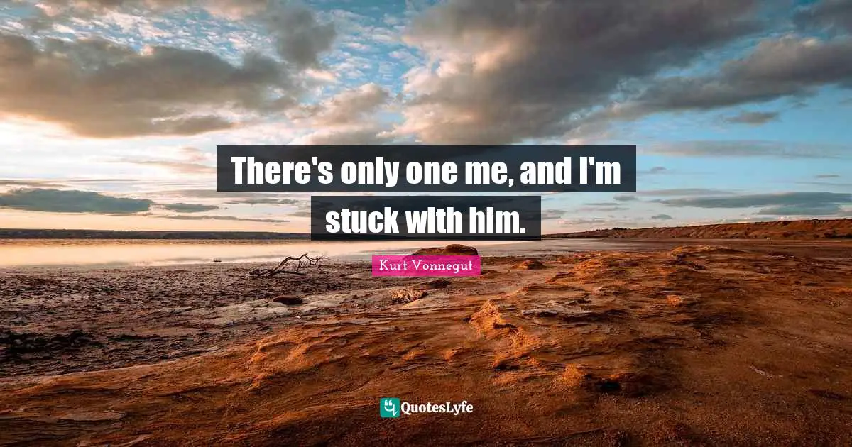 There's only one me, and I'm stuck with him.