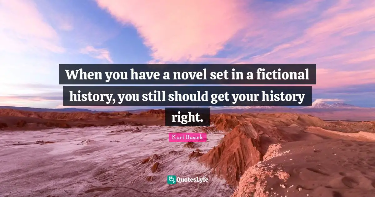 When you have a novel set in a fictional history, you still should get your history right.