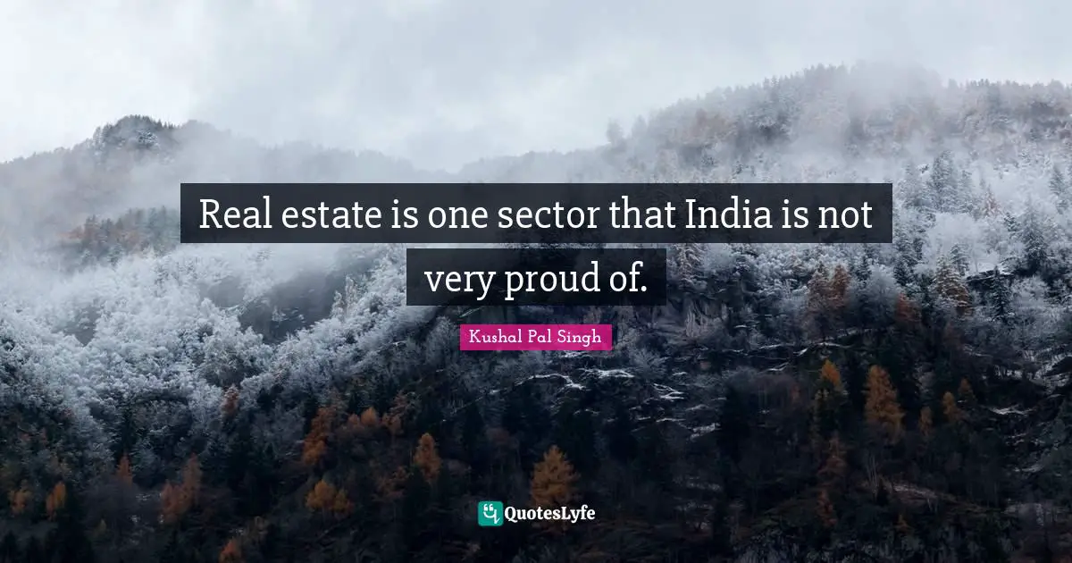 Real estate is one sector that India is not very proud of.