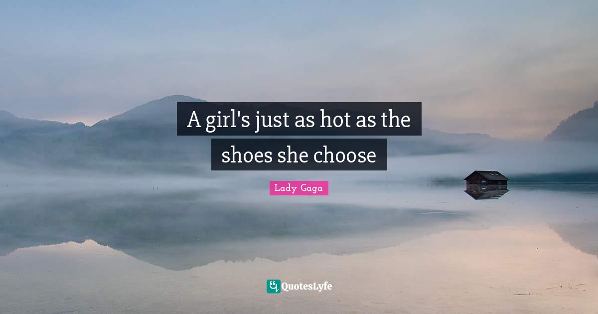 A girl's just as hot as the shoes she choose