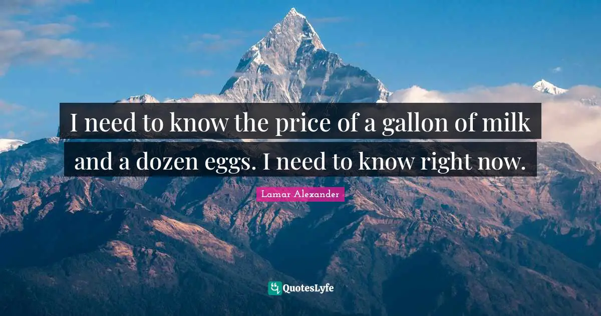 I need to know the price of a gallon of milk and a dozen eggs. I need to know right now.