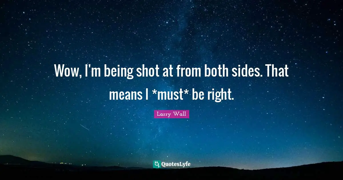 Wow, I'm being shot at from both sides. That means I *must* be right.