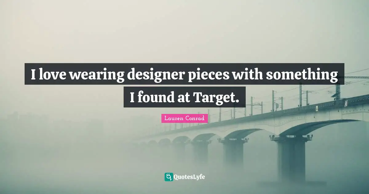 I love wearing designer pieces with something I found at Target.