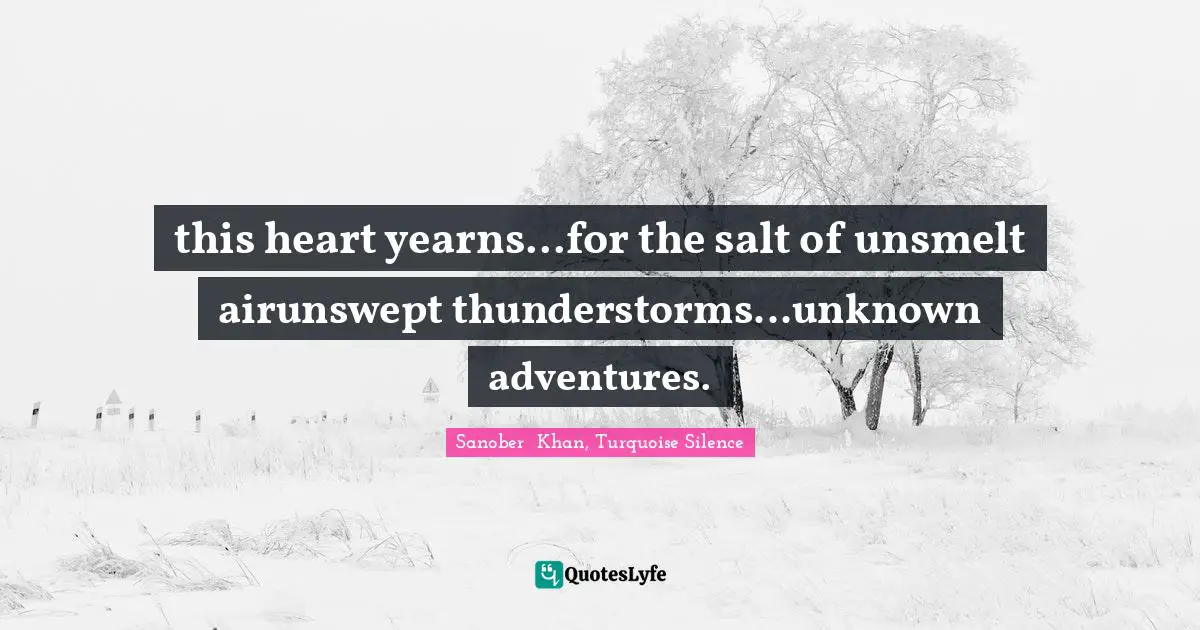 this heart yearns...for the salt of unsmelt airunswept thunderstorms...unknown adventures.