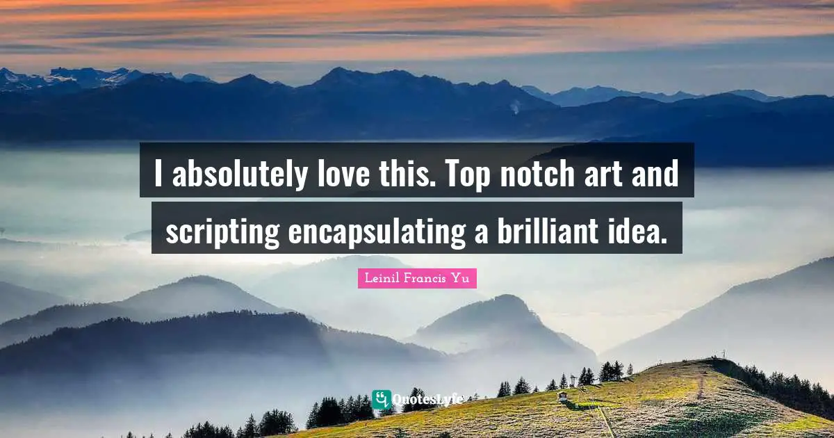 I absolutely love this. Top notch art and scripting encapsulating a brilliant idea.