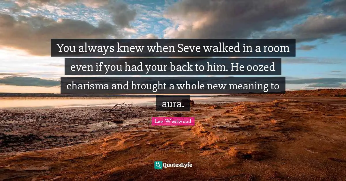 You always knew when Seve walked in a room even if you had your back to him. He oozed charisma and brought a whole new meaning to aura.