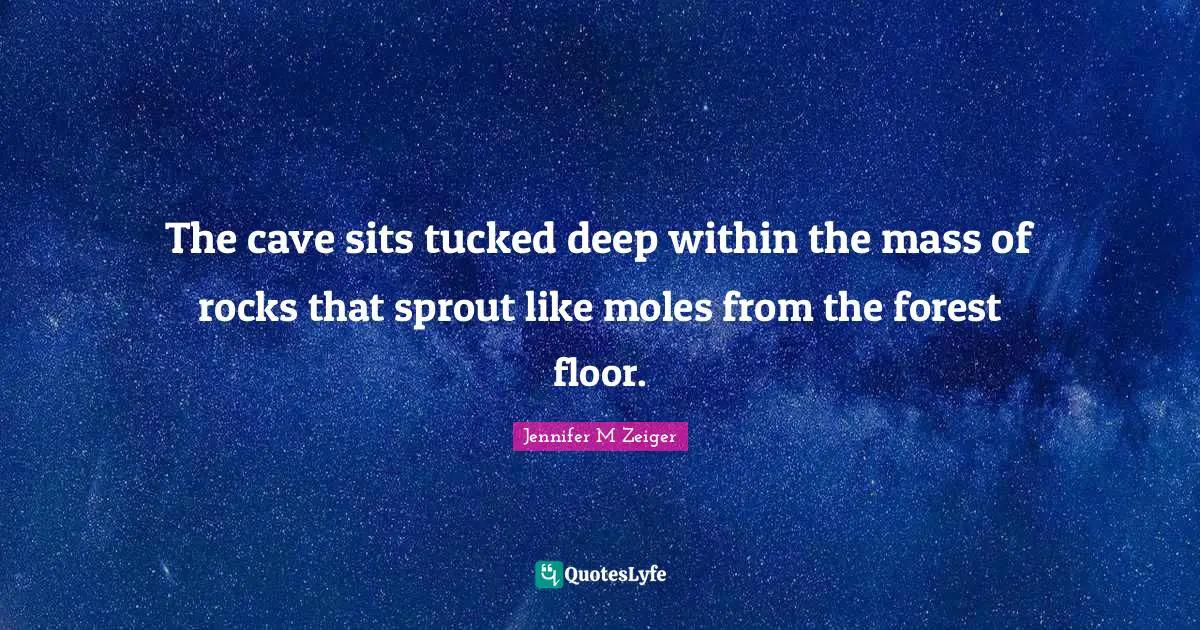 The cave sits tucked deep within the mass of rocks that sprout like moles from the forest floor.