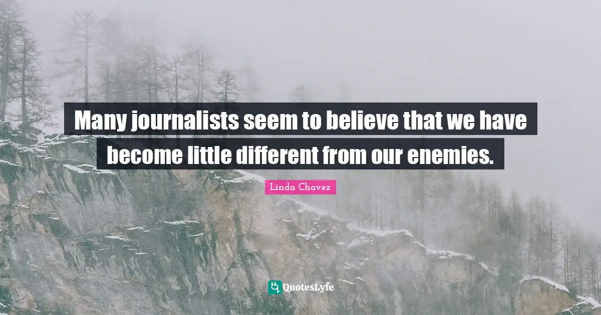 Many journalists seem to believe that we have become little different from our enemies.