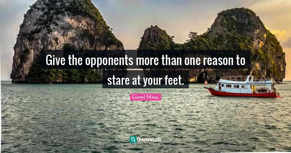 Give the opponents more than one reason to stare at your feet.