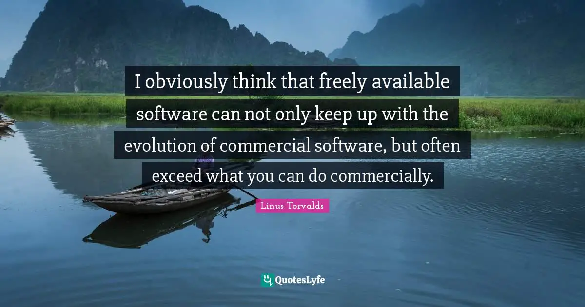 I obviously think that freely available software can not only keep up with the evolution of commercial software, but often exceed what you can do commercially.