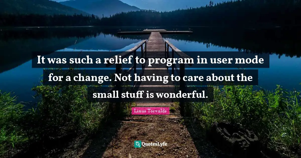 It was such a relief to program in user mode for a change. Not having to care about the small stuff is wonderful.