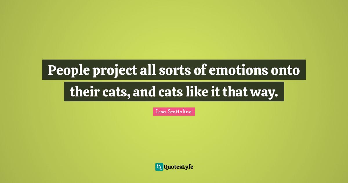 People project all sorts of emotions onto their cats, and cats like it that way.