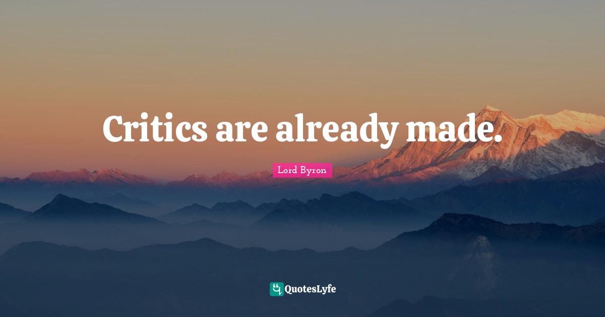 Critics are already made.