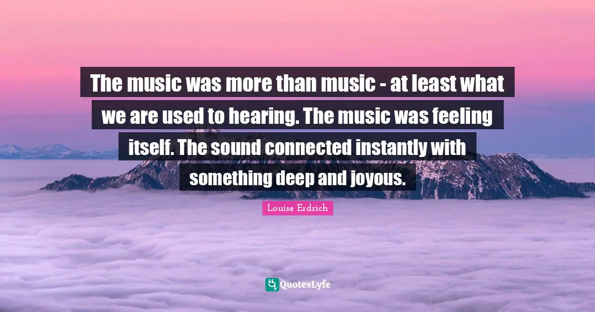 The music was more than music - at least what we are used to hearing. The music was feeling itself. The sound connected instantly with something deep and joyous.