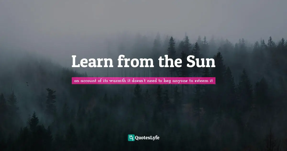 Learn from the Sun