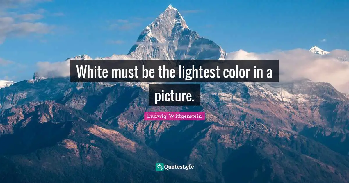 White must be the lightest color in a picture.