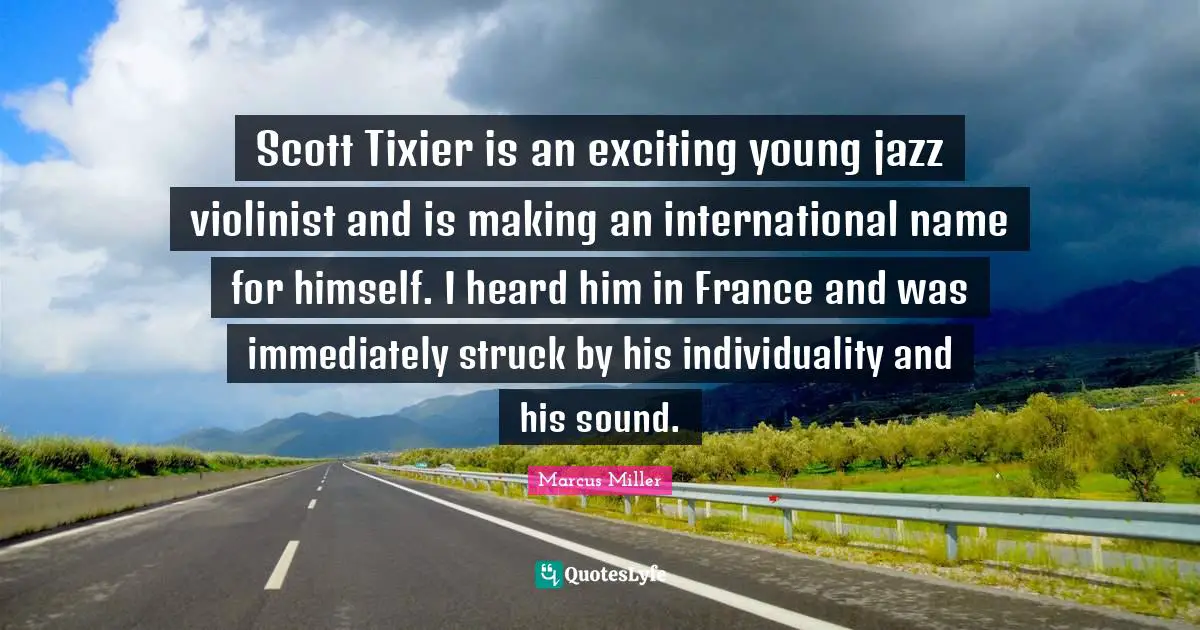 Scott Tixier is an exciting young jazz violinist and is making an international name for himself. I heard him in France and was immediately struck by his individuality and his sound.