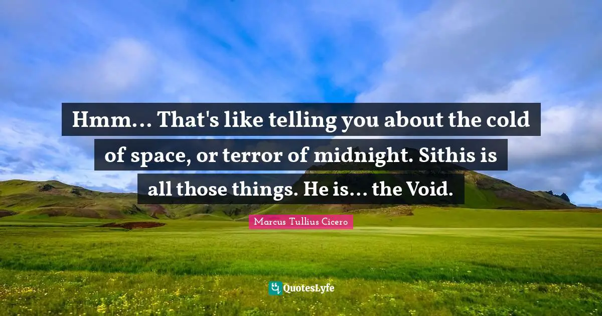 Hmm... That's like telling you about the cold of space, or terror of midnight. Sithis is all those things. He is... the Void.