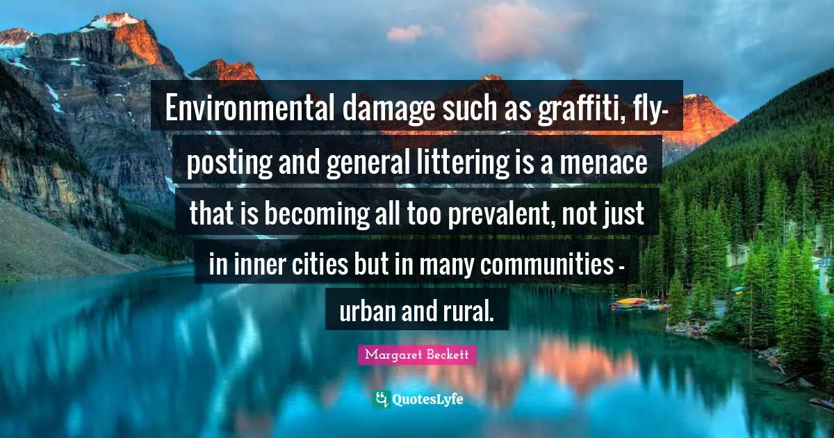 Environmental damage such as graffiti, fly-posting and general littering is a menace that is becoming all too prevalent, not just in inner cities but in many communities - urban and rural.